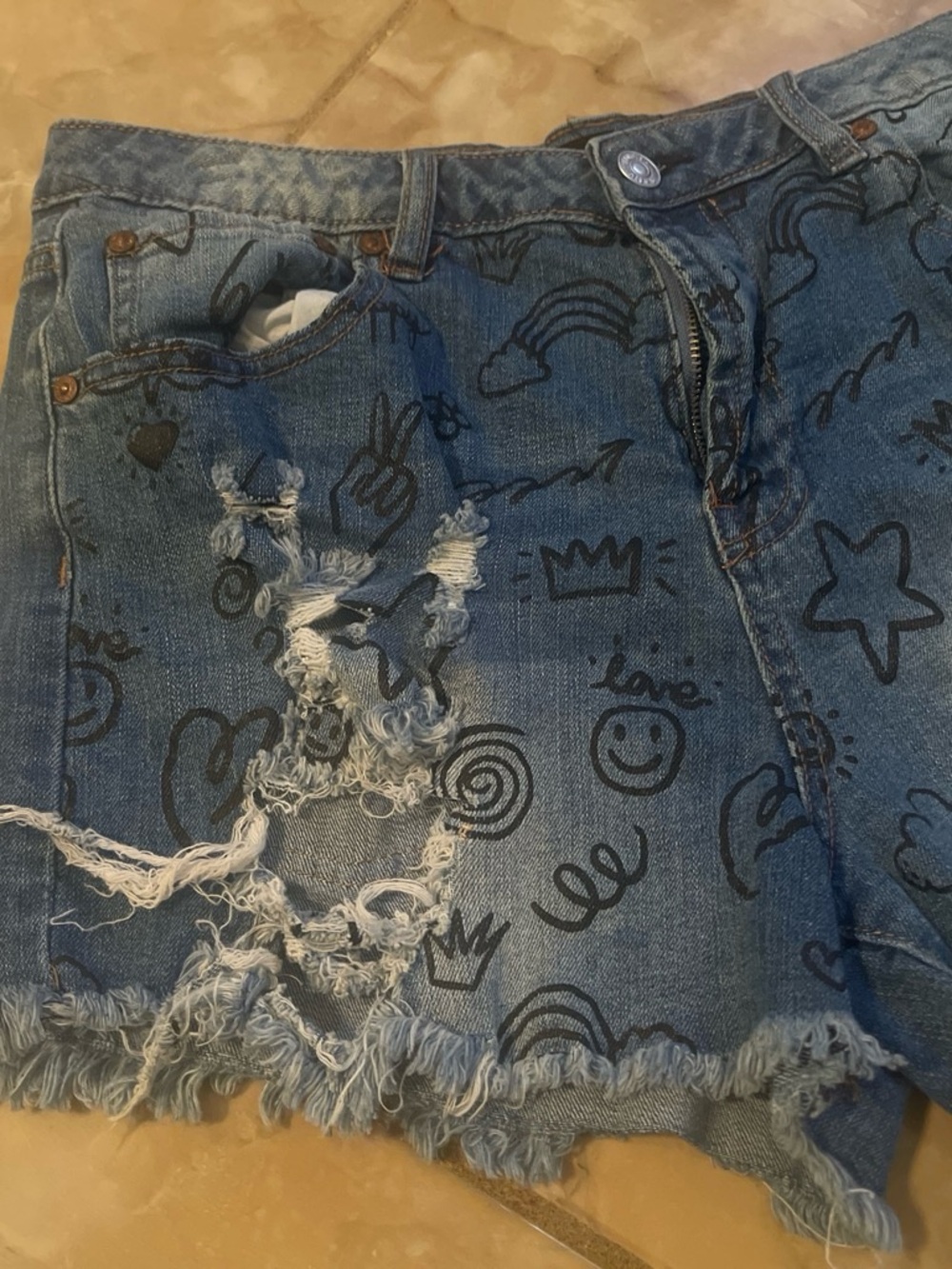 Almost Famous Light Blue Denim Shorts